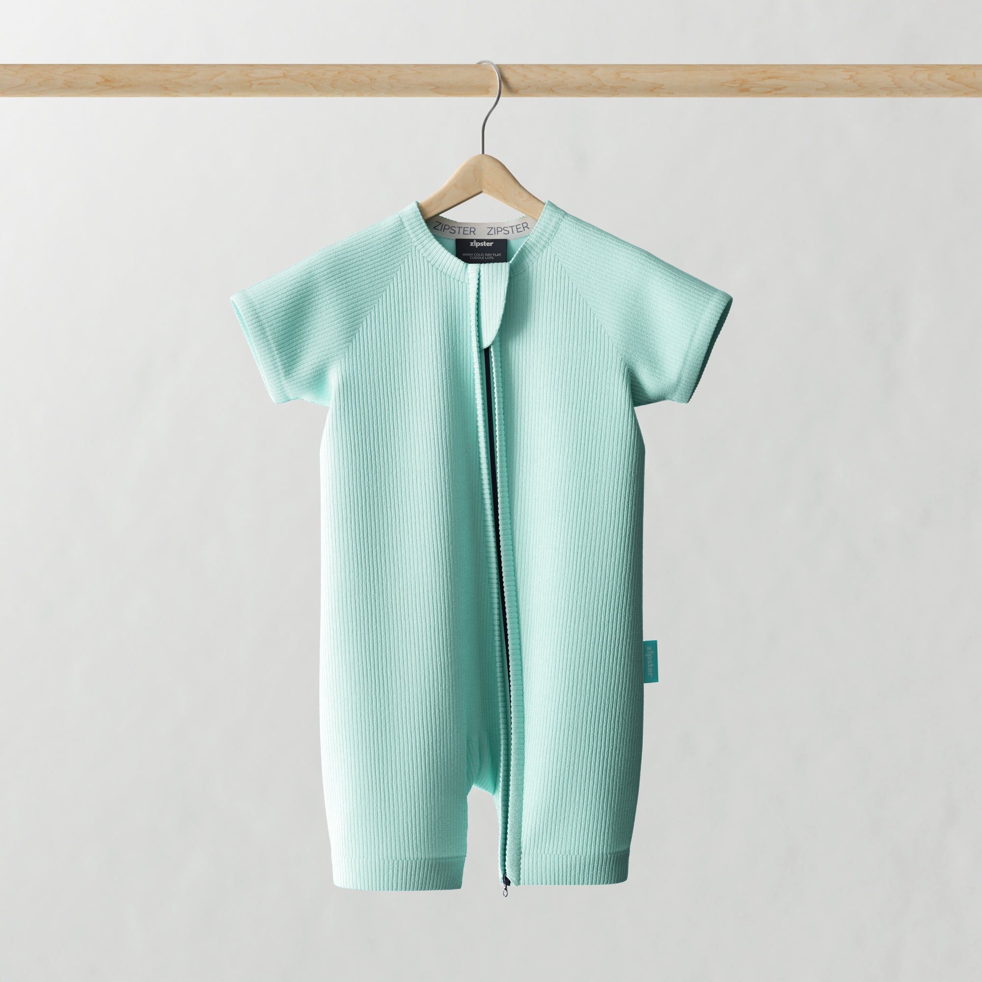 ZIPSTER™ Shortie Ribbed Aqua