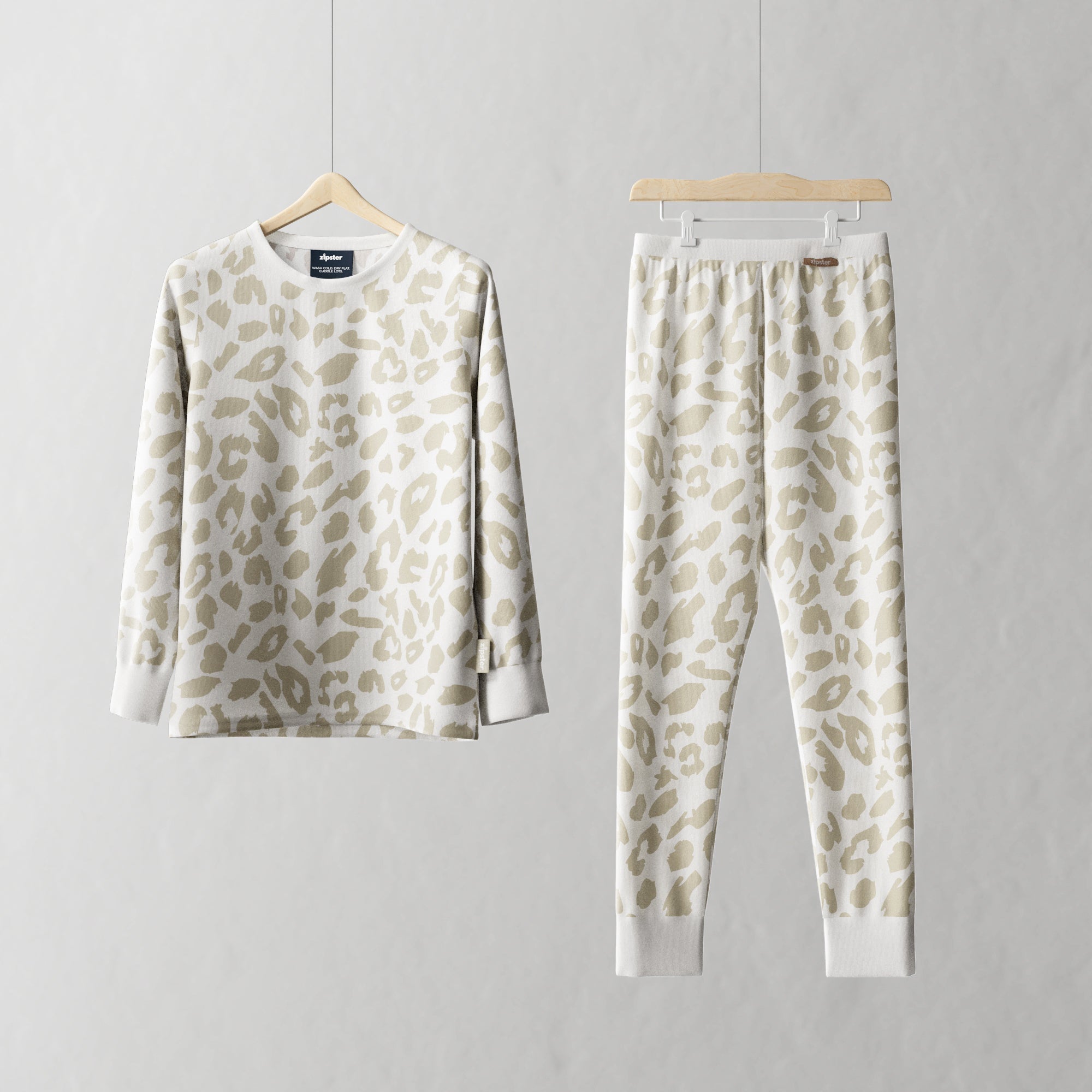 Children's PJ Set Leopard Print