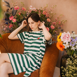 Still-T-Shirt „Stripe“, „Casa Azul“-Frida-Kleid