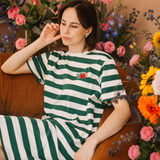 Still-T-Shirt „Stripe“, „Casa Azul“-Frida-Kleid