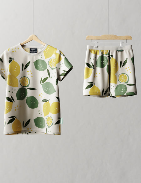 Children's Shortie PJ Set Lemons