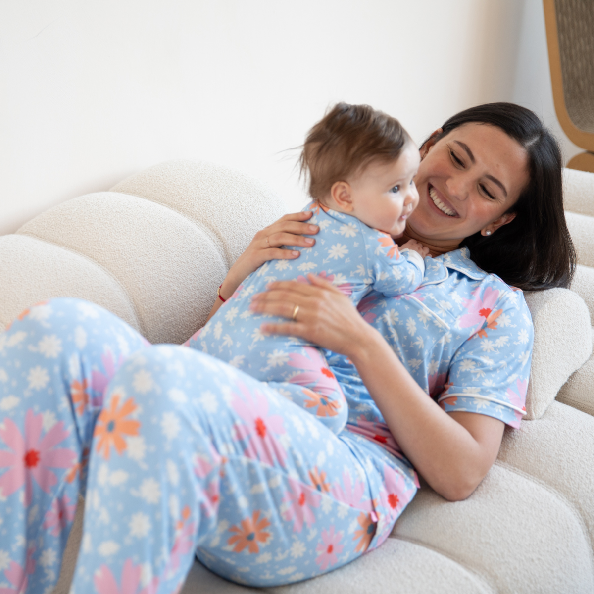 Bambus-Pyjama-Set für Frauen - Gänseblümchen