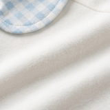 ZIPSTER™ Kragen mit reinblauem Gingham-Muster