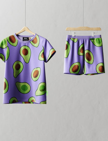 Children's Shortie PJ Set Avocado