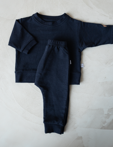 Bamboo Lounge Set in Midnight Navy