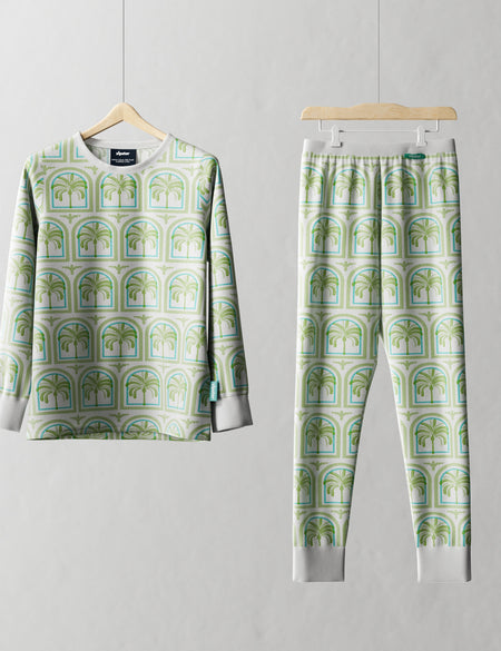 Children's PJ Set Palm Trees