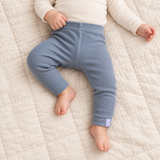 Ribbed Bambus-Leggings „Blueberry“
