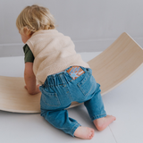 Knitted Cotton Vest Beige