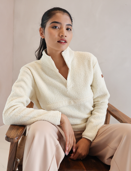 Breastfeeding Fleece - Ivory