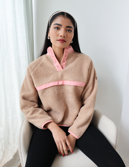 Breastfeeding Fleece Retro Peach