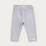 Ribbed Bambus-Leggings „Fog“