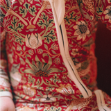 William Morris Zipster Strawberry Thief Red