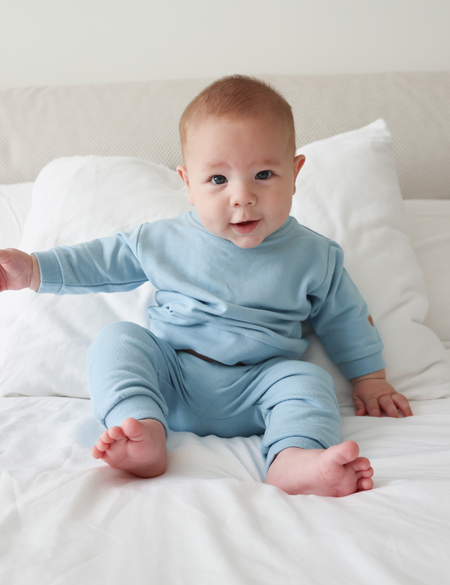 Bamboo Lounge Set in Blue