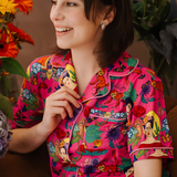 Damen-Pyjama-Set „Frida Fiesta de Colores“