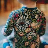 William Morris Zipster Strawberry Thief Navy Blue