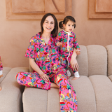 Damen-Pyjama-Set „Frida Fiesta de Colores“