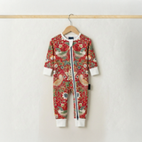 William Morris Zipster Strawberry Thief Red