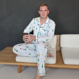 Herren-Schneesport-Pyjama-Set