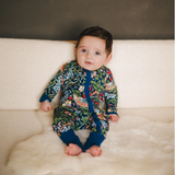 William Morris Zipster Strawberry Thief Navy Blue