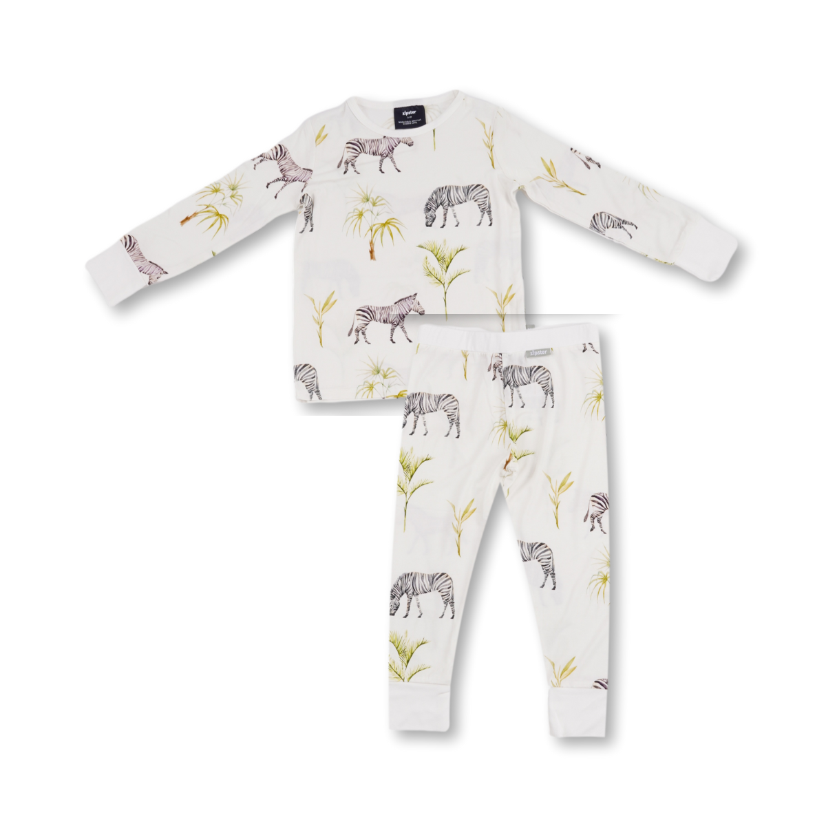 Children's PJ Set Grazing Zebra