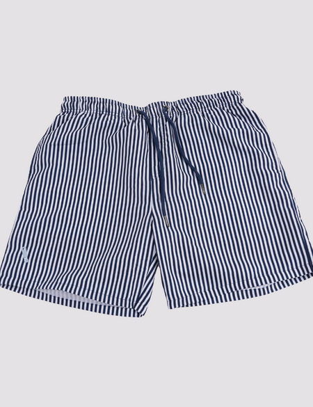 Mens Swimming Trunks Nautical Stripes