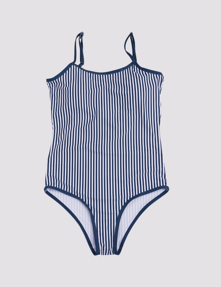 Ladies Swimsuit Nautical Stripes