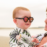 Bambus-Sonnenbrille Herz