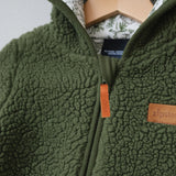 Zipster Teddy-Anzug Dunkelgrün