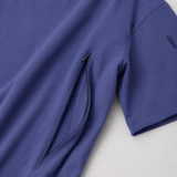 Oversized Breastfeeding Tee Blue