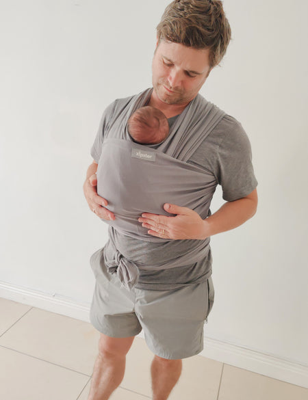 Bamboo Baby Wrap - Solid Pebble Grey